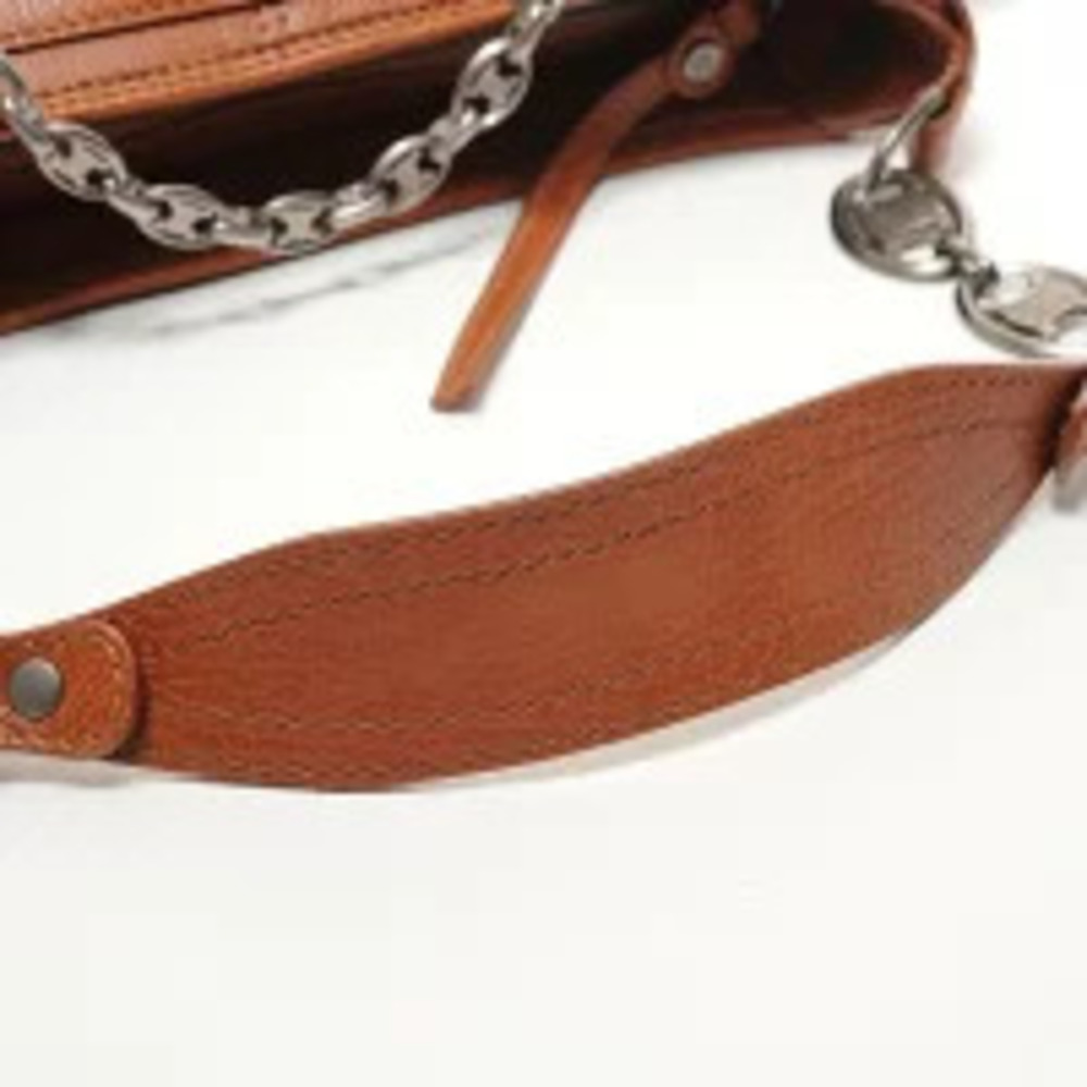 Celine Leather Triomphe Boogie Bag Shoulder Brown - Picture 12 of 13